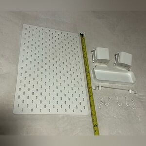 SKÅDIS Pegboard white organizer accessories cup display holder combination wall